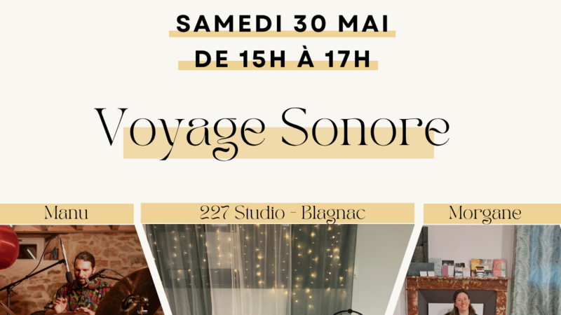 Voyage sonore au bols tibétains et handpan..  