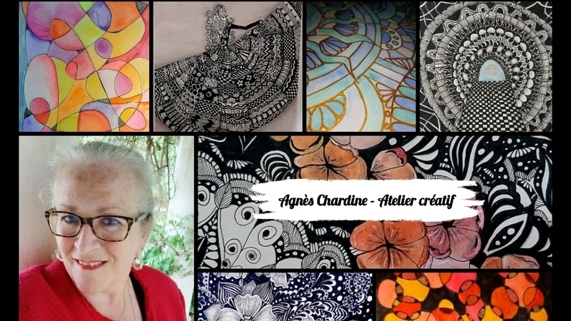 Atelier zentangle , création d'un artbook 